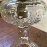 Depression Australian Crown Crystal Glass Co. oil lamp English slip burner - Image 4