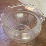 3 3/4" Clear Etched glass shade - Image 2