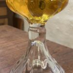 Crown glass English slip burner depression oil lamp - Image 2