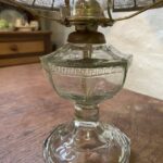 Greek Key bead shade oil lamp - Image 2