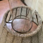 Greek Key bead shade oil lamp - Image 4