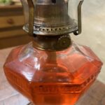 Greek Key Australian Sun B Burner Depression oil lamp - Image 2