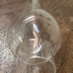 1 1/4" x 7 1/2" glass chimney - Image 2