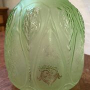 4" Green Closed Tulip Glass Shade