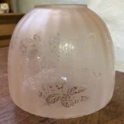 4" Pink Beehive Glass Shade