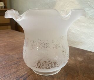 4" Tulip Etched glass shade