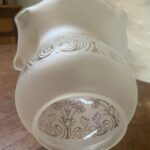 4" Tulip Etched glass shade - Image 3