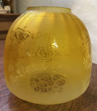 4" Yellow Beehive Glass Shade