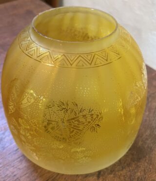 4" Yellow Beehive Glass Shade - Image 2
