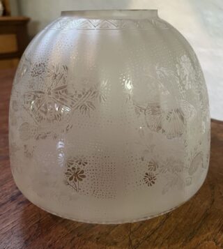 4" Clear Etched Beehive Glass Shade