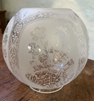 4" Etched Ball Glass Shade