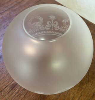4" Etched Frosted Ball Glass Shade - Image 2