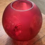 4" Ruby Red Ball Glass Shade Medium - Image 2