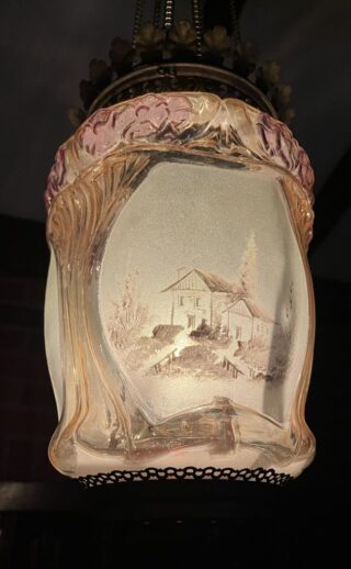 Victorian Hanging Hall Lamp - Image 2