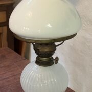 American Cape Cod Glass opal font and blue base