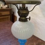 American Cape Cod Glass opal font and blue base - Image 2