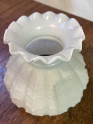 White Piano glass shade 5 3/8" fit - Image 2