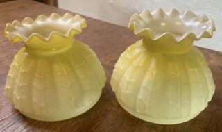 Yellow Piano Glass shade 5 3/4 inch fit