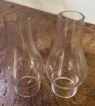 1 1/8" glass chimney