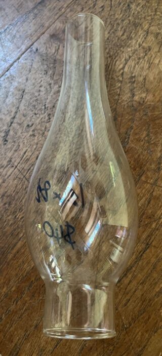1 1/2" x 8 1/2" glass chimney - Image 2
