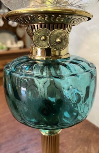 Aqua Blue Font oil lamp - Image 2