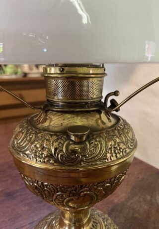 Miller No 2 brass oil lamp - Image 3