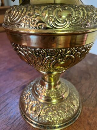 Miller No 2 brass oil lamp - Image 5