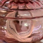 Victorian original cranberry font and shade oil lamp - Image 3