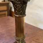 Victorian original cranberry font and shade oil lamp - Image 5