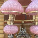 Pair Lilac Pink piano peg lamps - Image 5