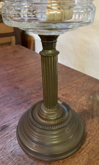Victorian Brass Table Lamp - Image 5