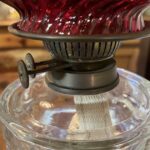 Victorian Brass Table Lamp - Image 4