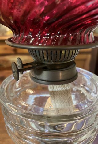 Victorian Brass Table Lamp - Image 4