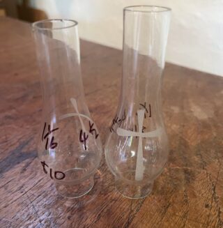 1 1/16" x 4 1/2" glass chimney - Image 2