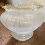 Frosted glass shade 3 3/4" base