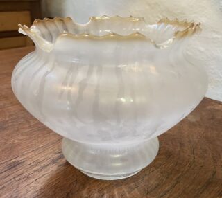 Frosted glass shade 3 3/4" base