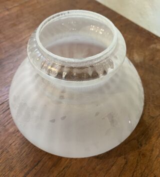 Frosted glass shade 3 3/4" base - Image 3