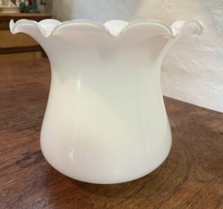 3 3/4" Opal Tulip Shade Vintage