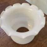 3 3/4" Opal Tulip Shade Vintage - Image 2
