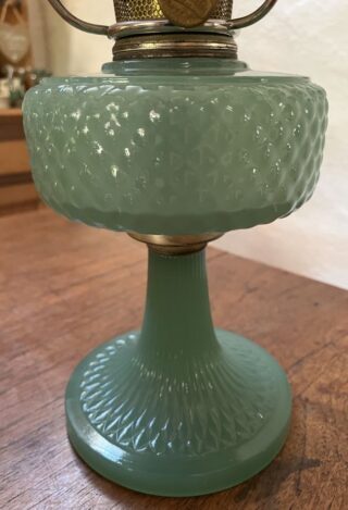 Aladdin Jade Green Moonstone oil lamp - Image 5