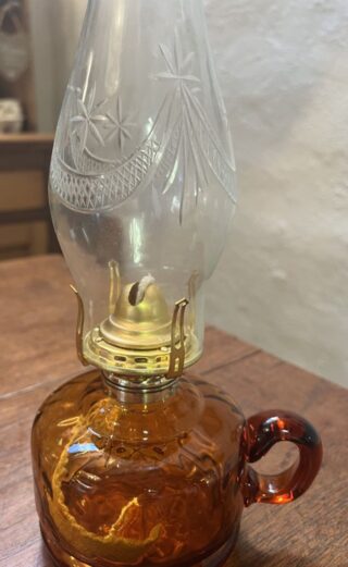 Amber Glass Finger Lamp - Image 2