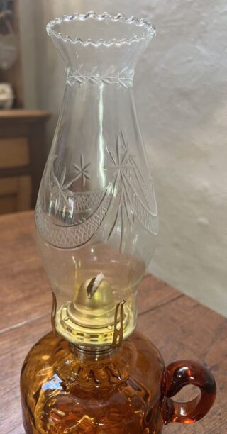 Amber Glass Finger Lamp - Image 4