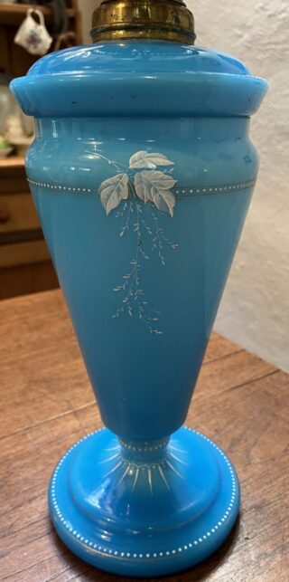 Blue Opaline glass lamp - Image 4