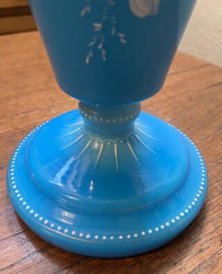 Blue Opaline glass lamp - Image 5
