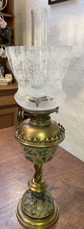 Lambeth Doulton c1883 lamp