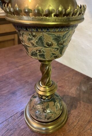 Lambeth Doulton c1883 lamp - Image 2