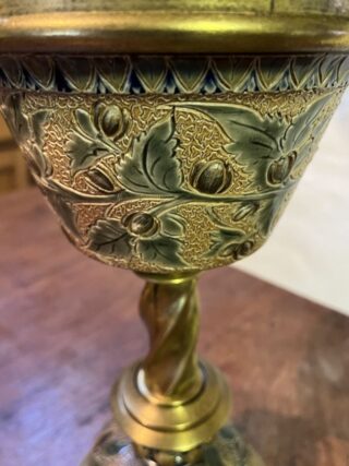 Lambeth Doulton c1883 lamp - Image 3