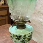 Uranium Victorian table lamp