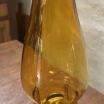 Amber Depression glass lamp - Image 3