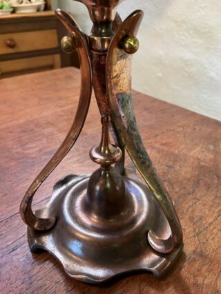 Arts & Crafts lamp, bronze plating - Image 4